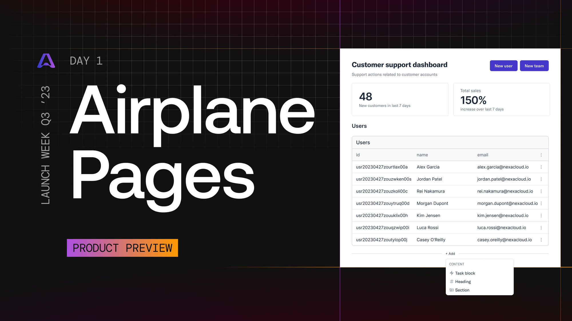 Airplane Launch Week Day 1: Introducing Pages