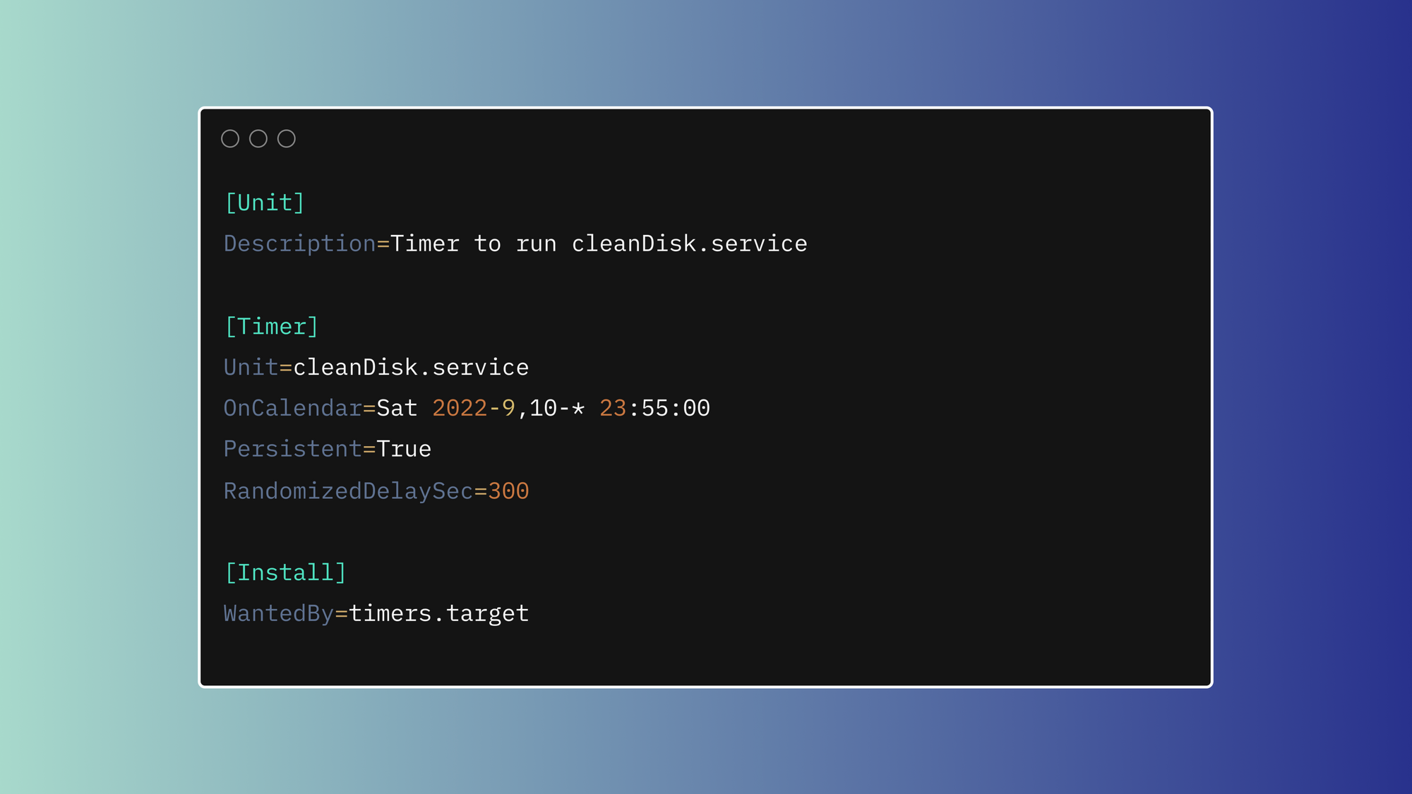 Systemd timer: how to schedule tasks with systemd