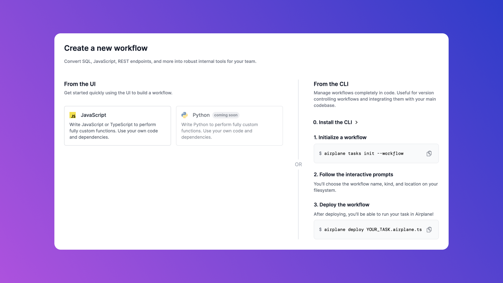 Choosing the right workflow builder